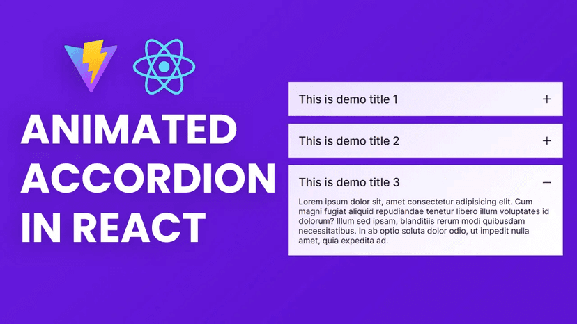 Animated Accordion in React without any Library