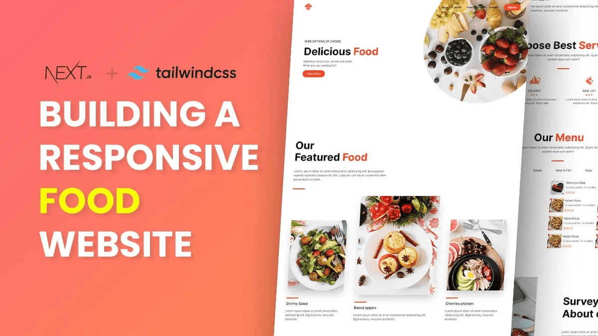 Create a Responsive Food Website with Next.js and TailWindCSS