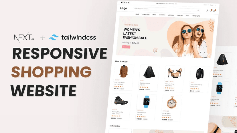Create a Responsive Shopping Website with Next.js and Tailwind